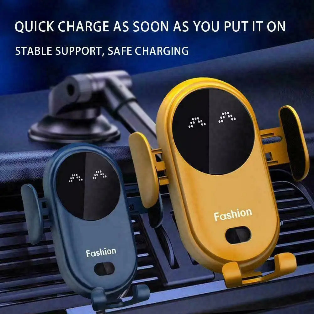 Wireless Charger Smart Sensor Car Mount for Iphone Samsung Car Phone Holder Intelligent Infrared Fast Wireless Charging Charger